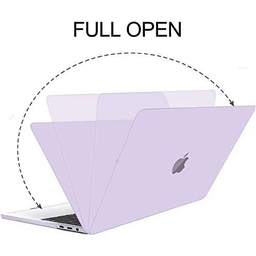 B BELK for MacBook Air 13.3 inch Case A2337 A2179 A1932 Lavender Purple | MacBook Air Case 2021 2020 2019 2018 M1 Chip Touch ID, Plastic Laptop Hard Shell + 2 Keyboard Covers + Screen Protector - color: Lavender Purple