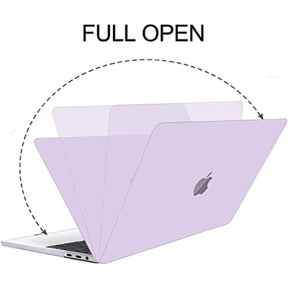 B BELK for MacBook Air 13.3 inch Case A2337 A2179 A1932 Lavender Purple | MacBook Air Case 2021 2020 2019 2018 M1 Chip Touch ID, Plastic Laptop Hard Shell + 2 Keyboard Covers + Screen Protector - color: Lavender Purple