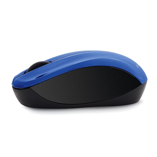 Verbatim 2.4G Wireless LED Silent Mouse - Noiseless and Silent Click Computer Mouse with Nano Receiver for Mac and PC - Blue - style: Blue Mouse