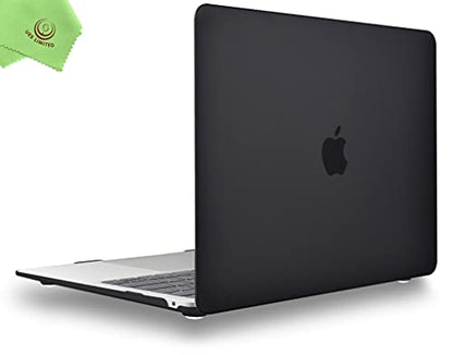 UESWILL 2022 2021 2020 MacBook Air 13 inch Case M1 A2337 A2179 A1932, Hard Shell Case Cover for MacBook Air 13.3 inch with Retina Display & Touch ID (2018-2022), Black - color: Black, size: 2018-2022 Air 13" (M1 A2337/A1932/A2179)