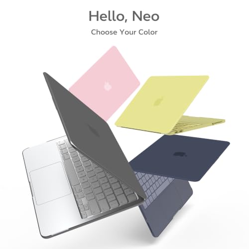 B BELK for MacBook Neo Case 13 inch 2026 Release Model A3404, Gray | Scratch Resistant Matte Plastic Laptop Hard Shell for Mac Neo Case, Keyboard Cover & Screen Protector, Slim & Lightweight - color: Gray