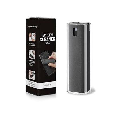 Screen Cleaner Spray Kit – 3-in-1 Detachable Design with Built-in 10mL Spray Bottle, Microfiber Cloth & Protective Shell – for Phone, Tablet, Laptop, Car Display & Touchscreens