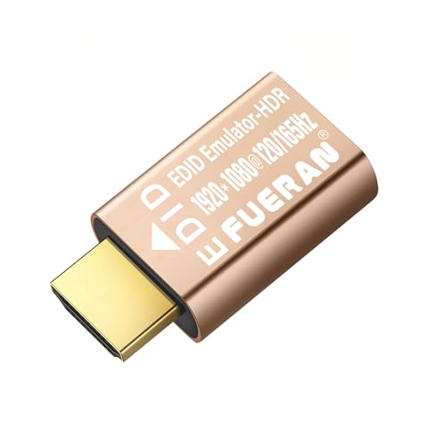 HDMI Dummy Plug Headless Ghost Display Emulator HDMI-Compatible（Fit Headless-1920x1080 New Generation@165Hz） (1920X1080@120-165Hz) - color: 1920X1080@120-165Hz