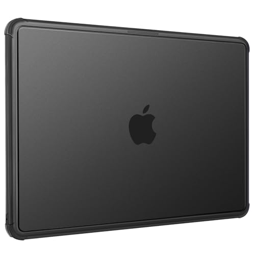 MOSISO Compatible with MacBook Air 13 inch Case M5 2026 M4 M3 M2 2025-2022 | A3449 A3240 A3113 A2681, Scratch-Resistant Shock-Absorbent Reinforced Hard Shell Cover for MacBook Air 13.6 Case, Black - color: Black