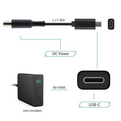 Type C USB-C Input to DC 5.5 * 2.5mm Power PD Charge Cable for Laptop Notebook - style: 65W DC5.5X2.5MM