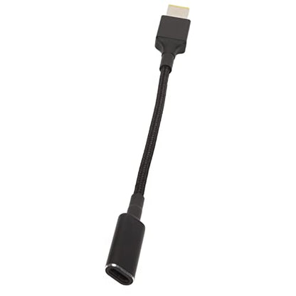 USB C to Slim Tip Charging Adapter 100W Aluminium Alloy DC Laptop Charging Cord for Yoga T Series, Z Series