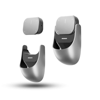 Cheerdots2 Bluetooth Detachable Air Mouse Touchpad Mouse with Voice Recording, Presentation Clicker Wireless Presenter Presentation Remote for Mac, Windows (Basic, Silver)