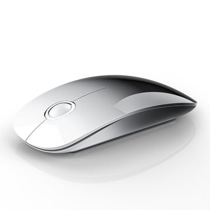 RAPIQUE Bluetooth Wireless Mouse, BT5.1＆ 2.4G Slim Dual Mode, White to Black - color: White to Black