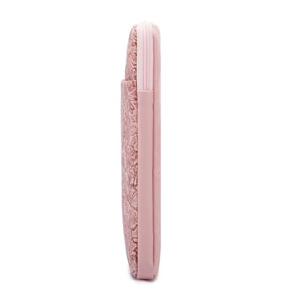 Kinmac 360° Protective Vertical Laptop Sleeve Case Cover Bag (Pink Flower PU, 12.5 inch-13.3 inch) - color: Pink Flower PU, size: 12.5 inch-13.3 inch