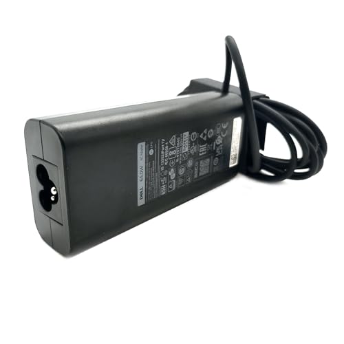 Dell Laptop Charger 65W USB-C,AC Adapter with Power Cord Cable,LA65NM190, HA65NM190, DA65NM190, HKA65NM200, Black