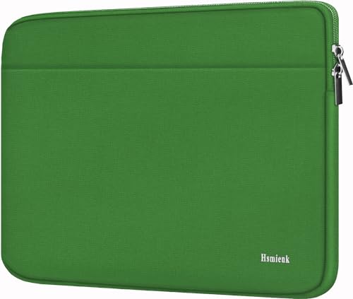 Laptop Sleeve Case 14 inch, Shockproof Protective Notebook Cover Bag with Accessory Pocket, Durable Carrying Laptop Case Compatible for MacBook HP Lenovo Dell Asus Acer, Green - color: Green, size: 14 Inch