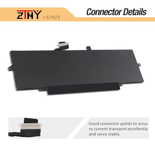 ZTHY 47XV3 5Y3T9 Laptop Battery for Dell Latitude 9330 Latitude 9330 2-in-1 | Replacement for P35S P35S001 Latitude 9330 4JG2Y 6W5R4 V2KRT Series 05Y3T9 GK1M0 11.55V 50Wh 4113mAh - size: 10.51*3.86*0.2 inch 47XV3