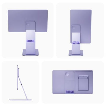 SOTSU FlipAction Touch 14" Premium Portable Monitor | FHD IPS 10-Point Touchscreen | 400 Nits | 100% sRGB | Pivoting Second Screen | USB-C & Mini HDMI | for Windows, Android & Samsung DeX - color: Lilac Luxe Touch