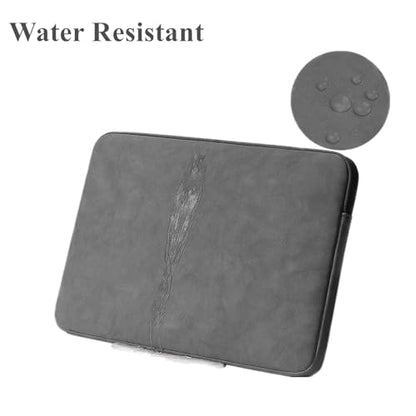 Megoo 15" Laptop Sleeve Case Soft PU Leather Carry Case(Dark Gray) | Fit for Microsoft Surface Laptop 8/7/6/5/4 15.6", and Most 15"-16" Samsung/HP/Dell/Lenovo Notebook Chromebook Computers - color: Dark Gray, size: 15~16inches