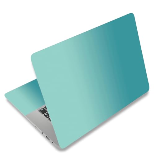 Laptop Skin Sticker Decal 15-15.6 Inches, Universal Reusable Vinyl Sticker for 12.1 13 13.3 14 15.4 Inches Netbook/Notebook PC, Waterproof & Scratch-Resistant (Ocean Blue - Gradient) - color: Ocean Blue - Gradient