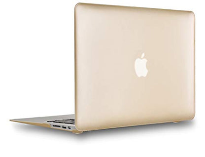 UESWILL Luxury Gold Matte Hard Shell Case Cover Compatible with MacBook Air 11 inch Model A1370 A1465 + Microfibre Cleaning Cloth, Gold - color: Gold, size: MacBook Air 11"