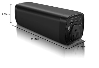 PAFISH 31200mAh Power Bank 120W AC Outlet, 65W USB-C PD Fast Charging Laptop Charger, Backup for Camping Travel Emergency, 4 Outputs for Phones Tablets Drones Cameras, Outdoor Power Station
