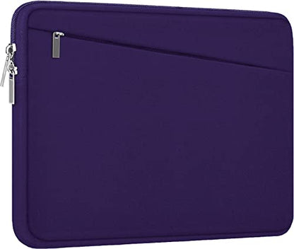 15.6 inch Laptop Sleeve, Durable Carrying Bag Protective Case Briefcase Handbag with Front Pocket, Slim Computer Cover for 15-16 Inch HP, Dell, Lenovo, Asus, Notebook, Purple - color: Purple, size: 15.6 Inch