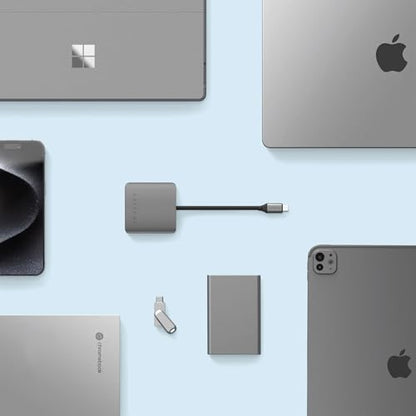 Satechi 4-in-1 USB-C Hub, 100W PD Pass-Through Charging, and More | 10 Gbps USB 3.2 port, for MacBook, iPad, Surface, Chromebook, and more
