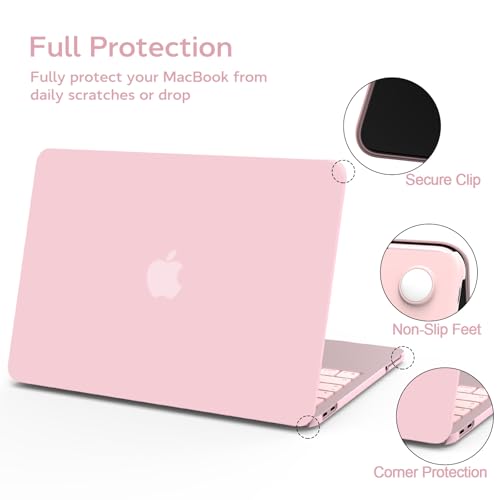 B BELK for MacBook Neo Case 13 inch 2026 Release Model A3404, Baby Pink | Scratch Resistant Protective Matte Hard Shell for Mac Neo Case with Keyboard Cover & Screen Protector, Lightweight, Snap-On - color: Rose Quartz