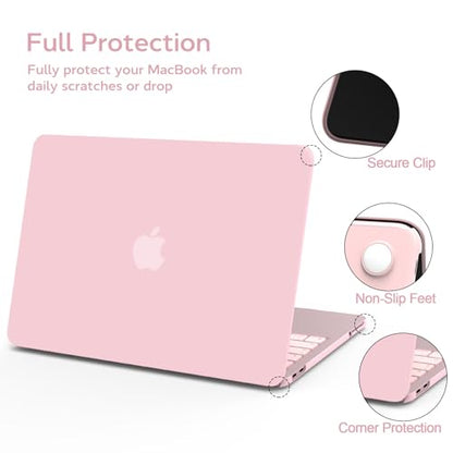 B BELK for MacBook Neo Case 13 inch 2026 Release Model A3404, Baby Pink | Scratch Resistant Protective Matte Hard Shell for Mac Neo Case with Keyboard Cover & Screen Protector, Lightweight, Snap-On - color: Rose Quartz
