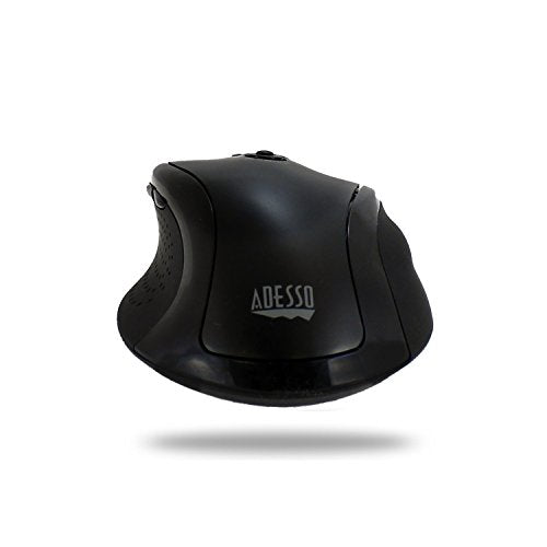 Adesso iMouse G2 USB Ergonomic Optical Mouse, Black | Adjustable DPI, Internet Navigational B