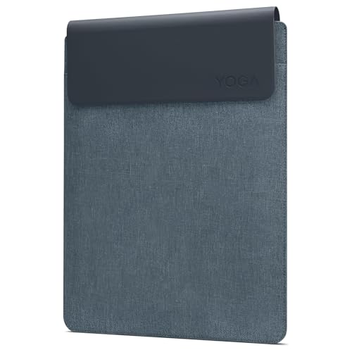 Lenovo Slim Laptop Sleeve 14 Inch Notebook/Tablet - Compatible with MacBook Air/Pro - Eco-Friendly Lightweight Case with Accessory Pocket & Magnetic Closure - Teal - color: Tidal Teal, size: 14.5-inch