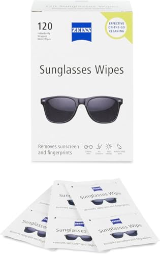 ZEISS Pre Moistened Sunglasses Cleaning Wipes 120 Count - size: 120 Count (Pack of 1)