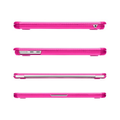 MOSISO Compatible with MacBook Air 13 inch Case M5 2026 M4 M3 M2 2025-2022 | A3449 A3240 A3113 A2681, 3 in 1 Kit Crack-Resistant Heavy Duty Protective Hard Shell Case Cover with TPU Bumper, Bright Rose - color: Bright Rose
