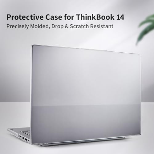 Laptop Case Set for 2026 2025 ThinkBook 14 Gen 9/8 (14”) Scratch-Resistant & Drop-Resistant Hard Shell Frosted Transparent Protective Cover + Keyboard Cover + Screen Film