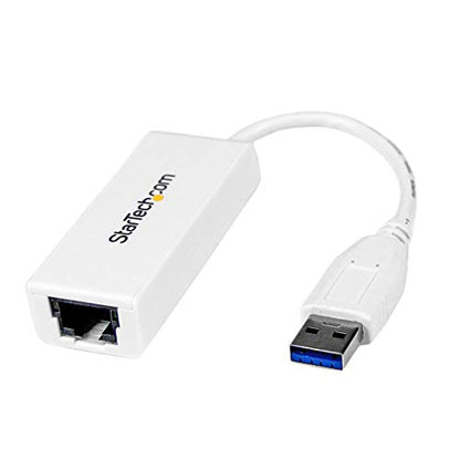 StarTech USB to Ethernet Adapter, USB to RJ45 Adapter, TAA | USB 3.0 to 10/100/1000 Gigabit Ethernet LAN Adapter, Driverless - color: White, size: 1Gbps, style: USB-A