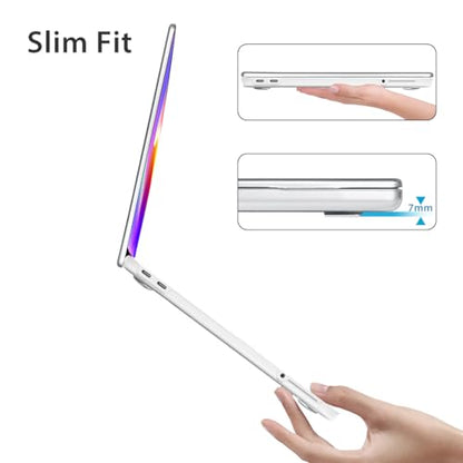 Compatible with MacBook Neo 13 inch Case 2026 Release A3404 with A18 Pro Chip & Liquid Retina Display, Slim Protective Hard Shell Case & Keyboard Cover & Screen Protector & Webcam Cover, Bows - color: Bows