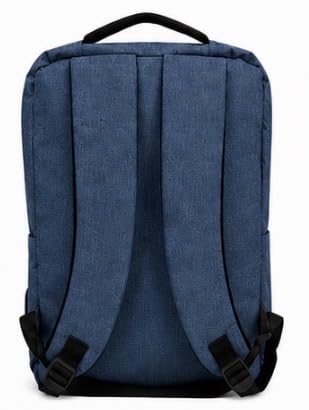 Laptop Backpack with USB Charging Port, Water-Resistant, Multiple Pockets, Travel Business Bag, Grey/Blue (Blue) - color: Blue