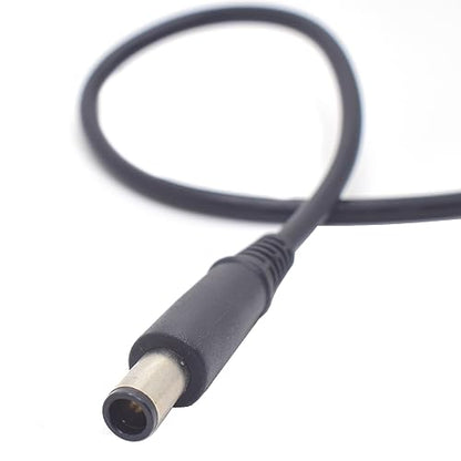 2Pack 1FT 7.4x5.0mm DC 3 Wire Power Pigtail Cable for HP Dell Laptop Repair | 7.4mm x 5.0mm Male Plug, 0.3M 3 Wire Bare Open End Cable, Power Adapter Cord for HP DELL 19V Charger, Power Supply DIY Repair - size: 7.4mm x 5mm Male