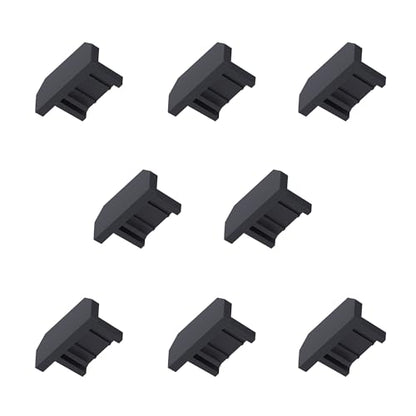 10 PCS Micro USB Port Anti-dust Plugs, Silicone Covers Caps Stoppers, Port Protector for PC Laptop Notebook Computers, Other Devices, 0.26 x 0.09 (LxW) - size: Micro USB/Black/10 PCS
