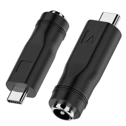 5.5 x.2.1mm to USB C Adapter, 5.5 X 2.1 mm Plug Power Delivery USB C Adapter 12V Made for USB Lights, Small Fan, Foldable Solar, Laptops, Cameras Series - style: 5.5x2.1 to USB C
