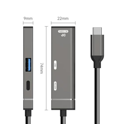 chenyang USB C Hub,3 in 1 USB C to Displayport 4K@120hz/USB 3.0 10Gbps/USB C PD 60W Charging Multi-Port Adapter - style: Displayport PD 60W