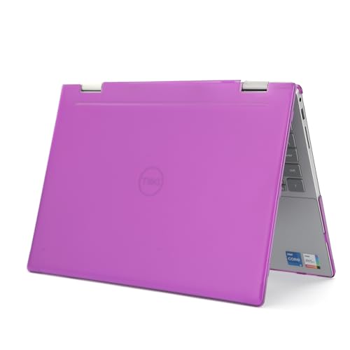 mCover Case ONLY Compatible with 2023～2024 14" Dell Inspiron 7430/7435 / 7440/7445 2-in-1 Windows Notebook Computer (NOT Fitting Any Other Dell Models) - Purple - color: Purple