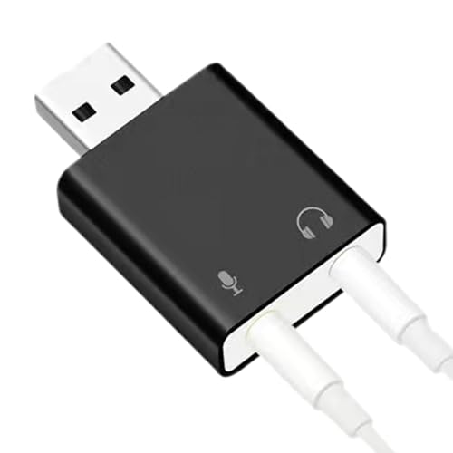 USB Sound Card Adapter USB 3.5mm Sound Card Adapter | Plug And Play USB Card Equipment, Sound Card Accessories for Laptops Desktops