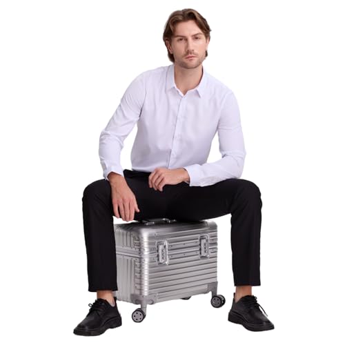 Full Aluminum Rolling Camera Bag 18" Camera Case | Wheeled Photography Gear Case, Carry-on Luggage, Dual TSA locks, Detachable Wheels & Dividers, Fits 17" laptop, DSLRs & Lens