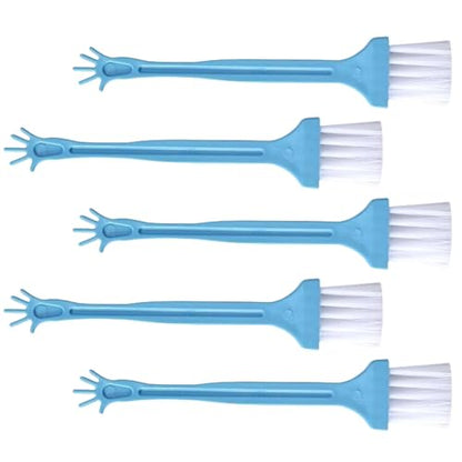5Pieces Computer Keyboard Tool Electronic Small Brush for Office Worker and Frequent Laptop Users - color: Blue