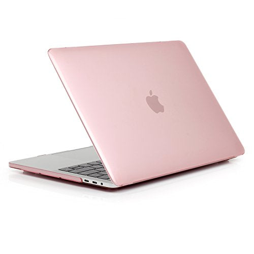 RUBAN Compatible with MacBook Pro 13 inch Case 2023, 2022, 2021-2016 M2 M1 A2338 A2289 A2159 A2251 A1989 A1708 A1706 with/Without Touch Bar, Snap On Hard Shell Case Cover (Crystal Rose) - color: Crystal Rose