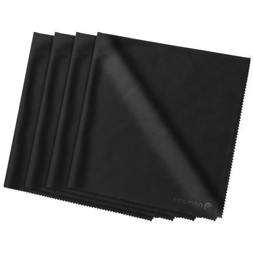 Fosmon Microfiber Cleaning Cloths, 4-Pack 16x16 inch for Screens | Extra large 16x16 inch, lint-free microfiber, safe for LCD/lens/laptop/HDTV/smartphones/tablets, 4-pack. - size: 4 pack (16 x 16)