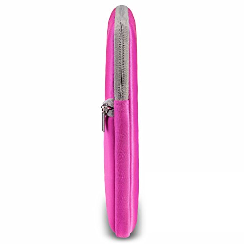 UESWILL Neoprene Soft Sleeve Bag Briefcase Compatible with 15 inch MacBook Pro/and Laptop up to 15.4 inch Ultrabook Chromebook Notebook Netbook Computer Tablet,(Hot Pink) - color: Hot Pink, size: 15-15.6 inches