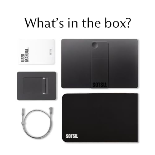 SOTSU FlipAction Elite 16" | 4K Portable Monitor | 3840 x 2400 (UHD+) | 60 Hz | 100% DCI-P3 | 450 Nits | Pivot Rotate | Full Metal CNC | Perfect Match for Mac and Windows (Space Black) | 3840x2400 (UHD+) | 60Hz | 100% DCI-P3 | 450 Nits | Pivot Rotate | Fu