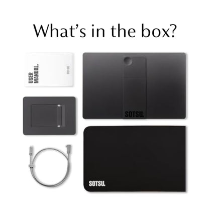 SOTSU FlipAction Elite 16" | 4K Portable Monitor | 3840 x 2400 (UHD+) | 60 Hz | 100% DCI-P3 | 450 Nits | Pivot Rotate | Full Metal CNC | Perfect Match for Mac and Windows (Space Black) | 3840x2400 (UHD+) | 60Hz | 100% DCI-P3 | 450 Nits | Pivot Rotate | Fu