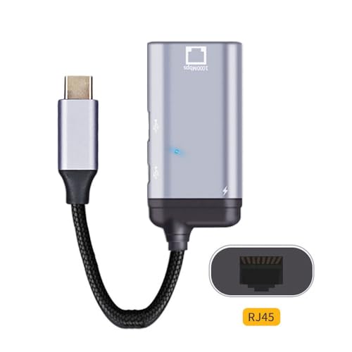 USB-C Type-C USB3.1 to 1000Mbps Gigabit Ethernet Network LAN Adapter with Female PD Power Port - style: USB-C to LAN 1000Mbps+PD+OTG