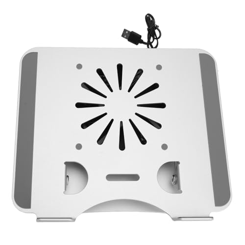 Laptop Cooler Stand Aluminum Alloy Foldable Laptop Fan Stand for Up to 17in Laptops and Tablets Height USB Cooling for Office Travel Gaming Study