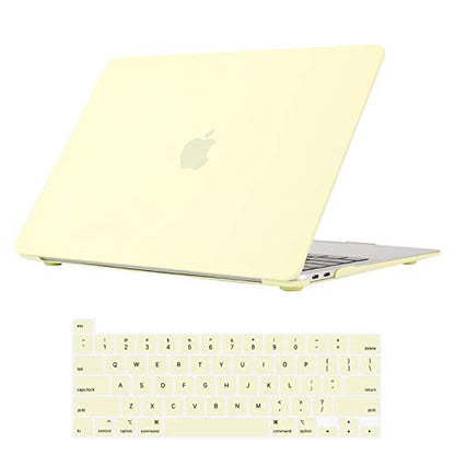 Se7enline for MacBook Pro 13 inch Case M2/M1 2026-2020 A2338,Mellow Yellow | Hard Shell Laptop Case Washable Keyboard Cover Skin Anti-Scratch Anti-Drop Heat Dissipation Full Port Access Slim Lightweight - color: Mellow Yellow