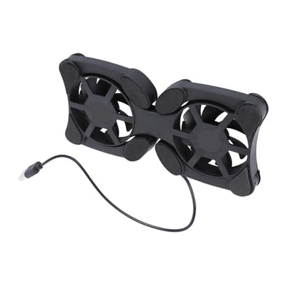 BESPORTBLE Portable Laptop Cooling Pad with Dual USB Fans Foldable Lightweight Notebook Cooler Stand for Efficient Heat Dissipation and Enhanced Computer Performance Material No External